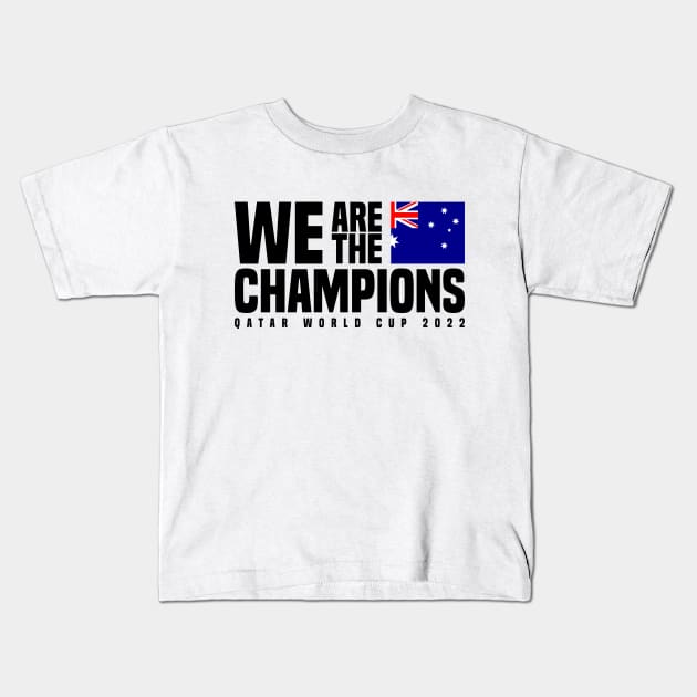 Qatar World Cup Champions 2022 - Australia Kids T-Shirt by Den Vector